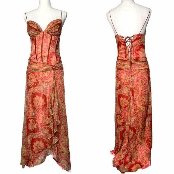 Dave & Johnny Dresses & Skirts - Dave & Johnny by Laura Ryner silk maxi dress 7/8